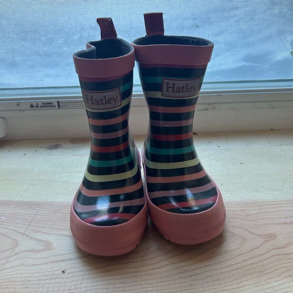 Hatley Kids Multicolor Striped Rain Boots